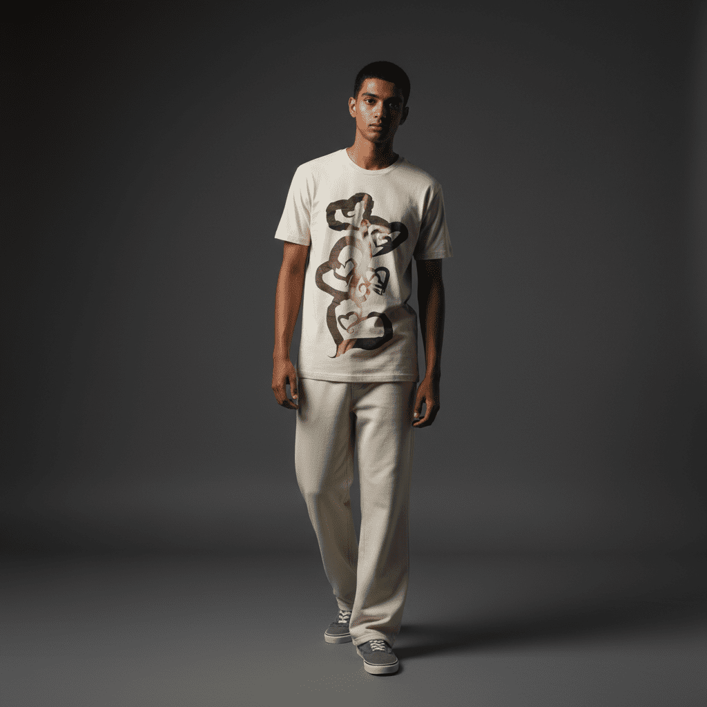 Adorable Regular T-Shirt in Bone M