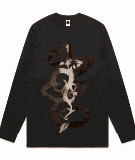 Adorable Regular Long-Sleeved T-Shirt in Black