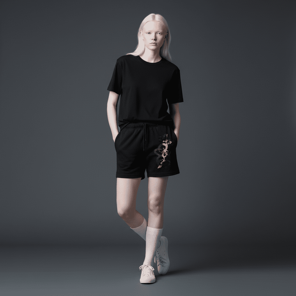 Adorable Relax Track Shorts Black Adorable Relax Track Shorts Black