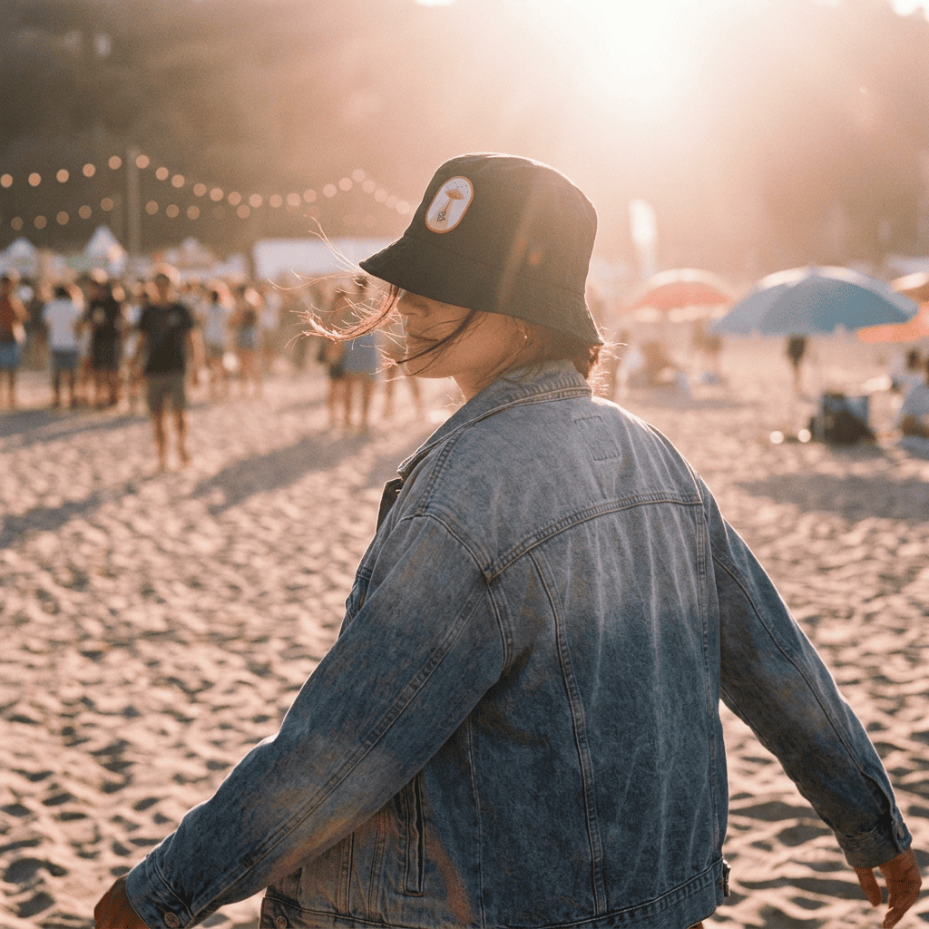 Beach Brim Lucky Cat Beach Brim Lucky Cat