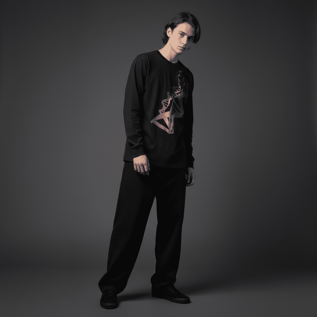 Breakthrough Regular Long-Sleeved T-Shirt in Black Breakthrough Regular Long-Sleeved T-Shirt in Black