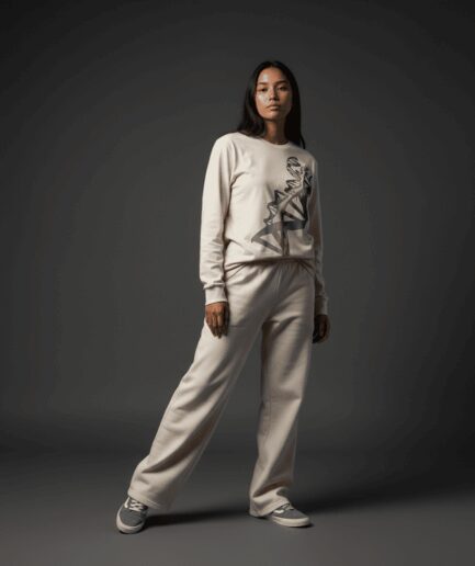 Breakthrough Regular Long-Sleeved T-Shirt in Bone