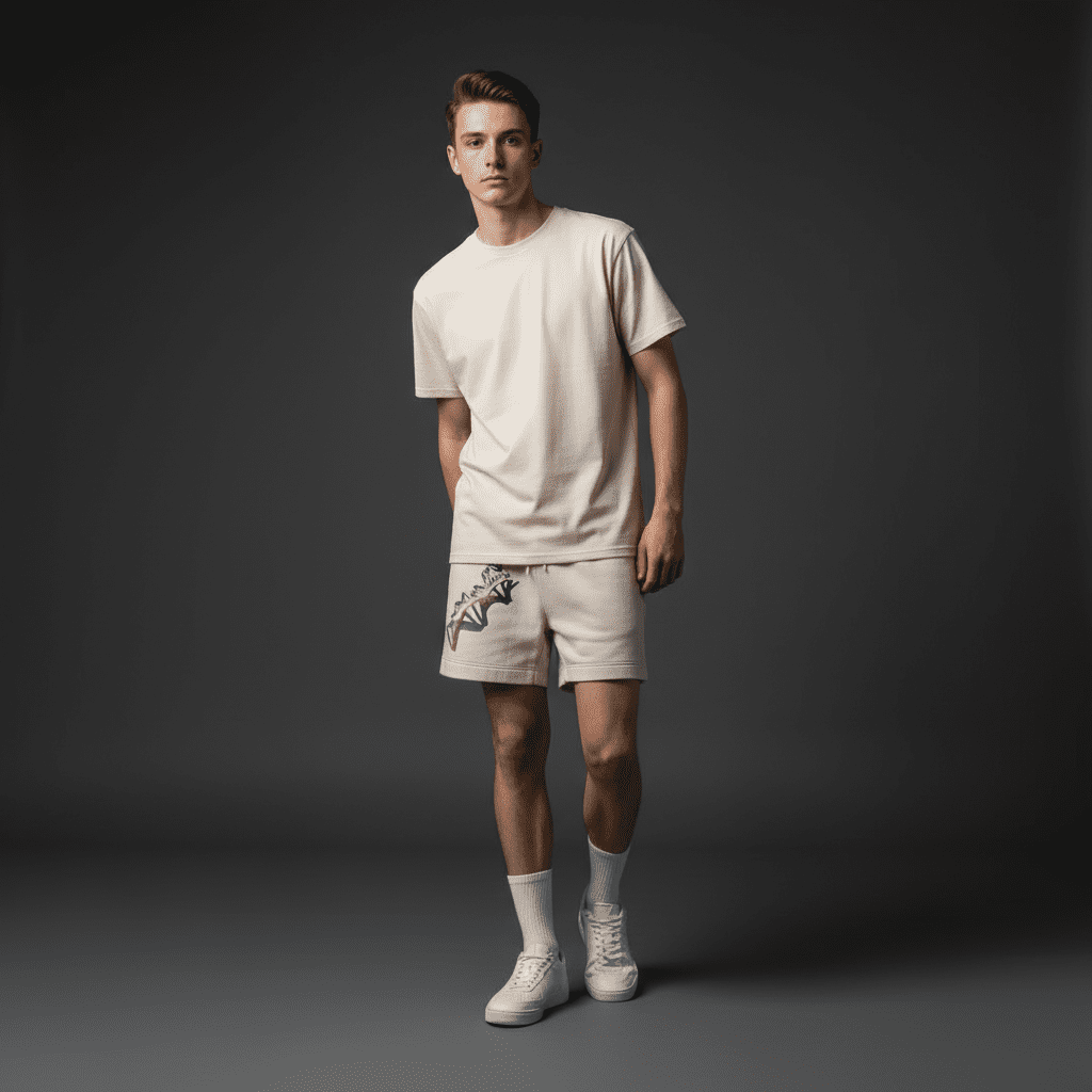 Breakthrough Relax Track Shorts Bone Breakthrough Relax Track Shorts Bone