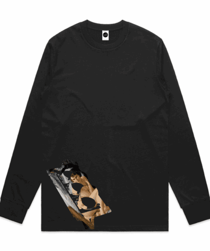 Clarity Regular Long-Sleeved T-Shirt in Black