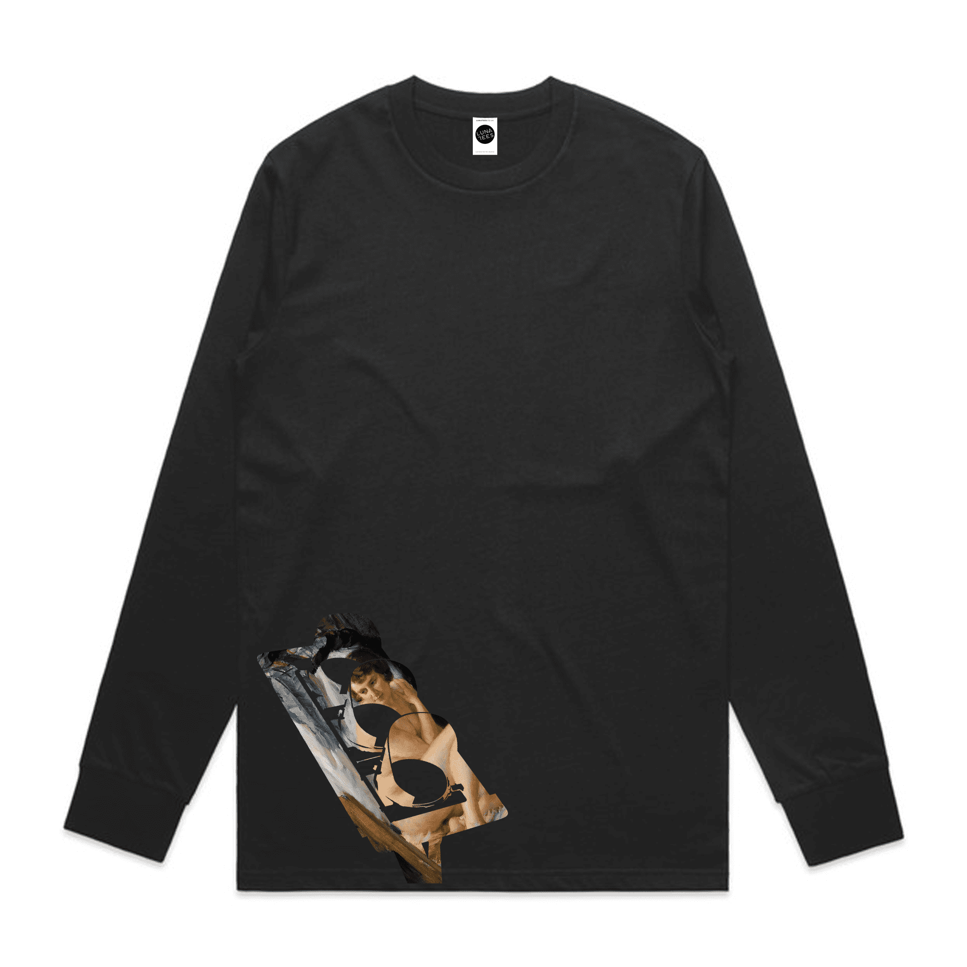 Clarity Regular Long-Sleeved T-Shirt in Black Clarity Regular Long-Sleeved T-Shirt in Black