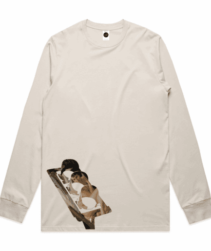 Clarity Regular Long-Sleeved T-Shirt in Bone