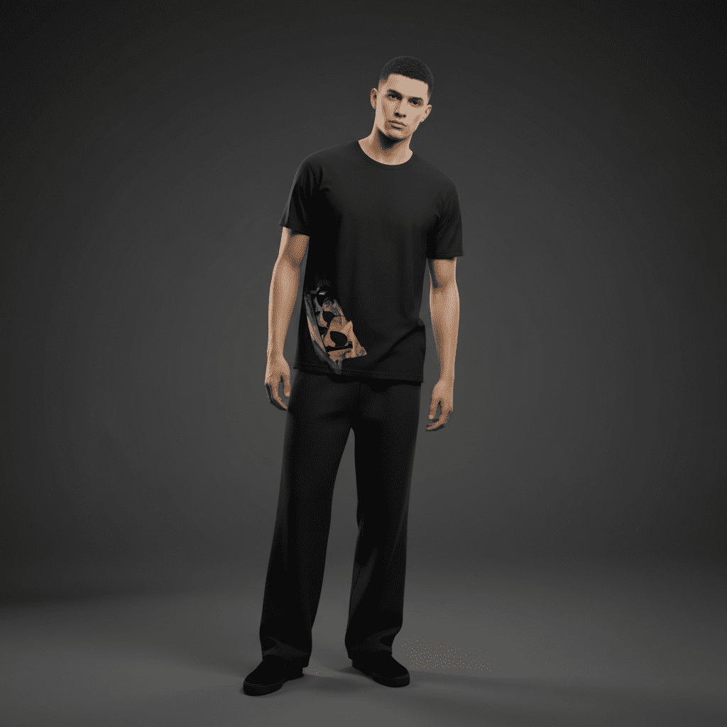 Clarity Regular T-Shirt in Black Clarity Regular T-Shirt in Black