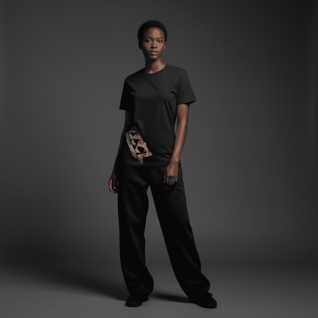 Clarity Regular T-Shirt Black4 Clarity Regular T-Shirt in Black