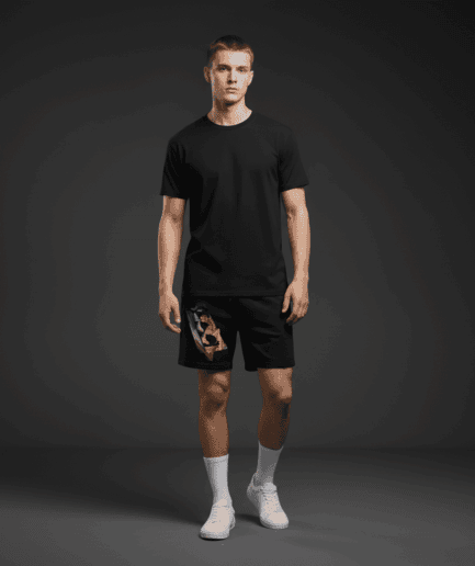 Clarity Relax Track Shorts Black