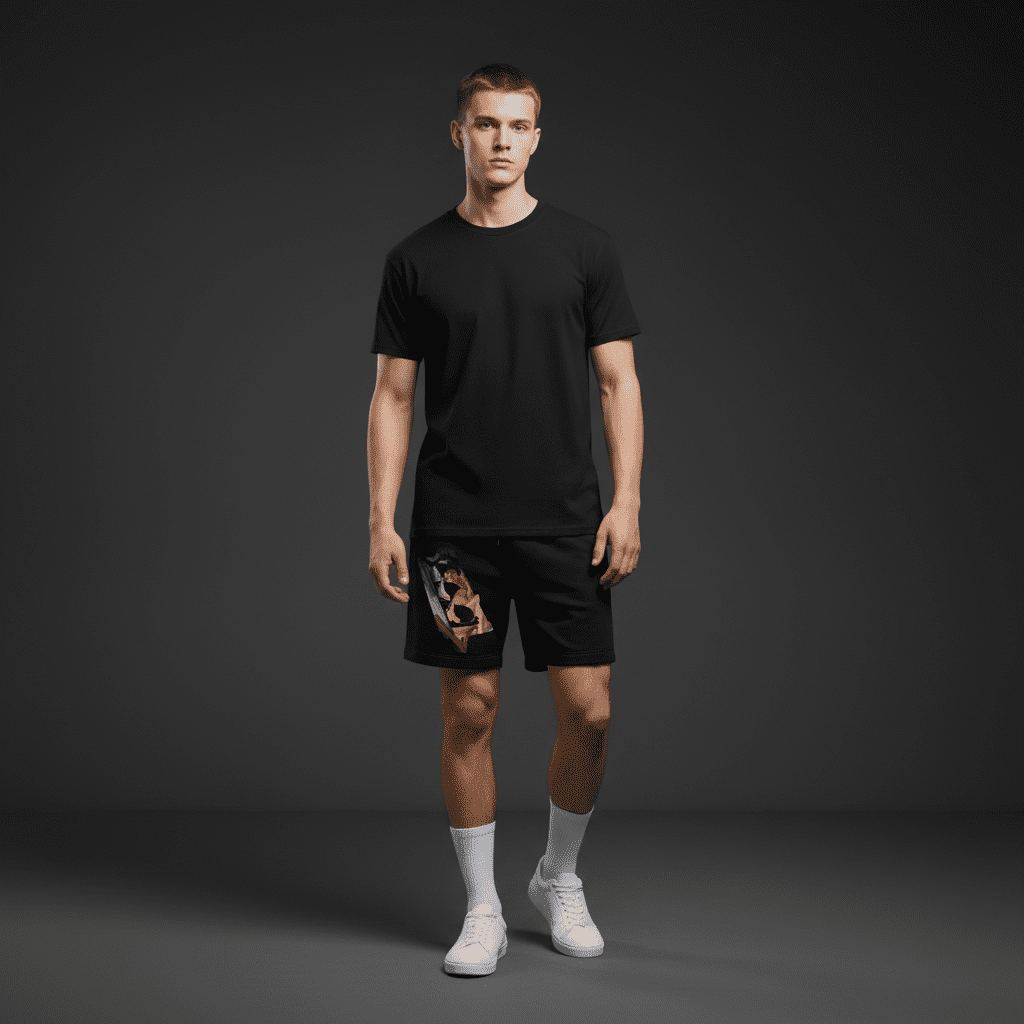 Clarity Relax Track Shorts Black Clarity Relax Track Shorts Black