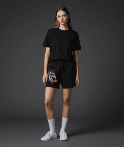 Clarity Relax Track Shorts Black