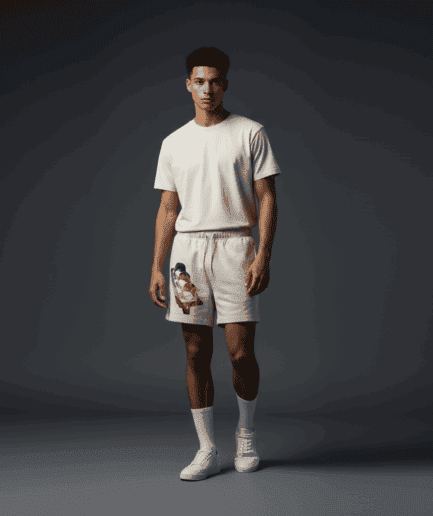 Clarity Relax Track Shorts Bone