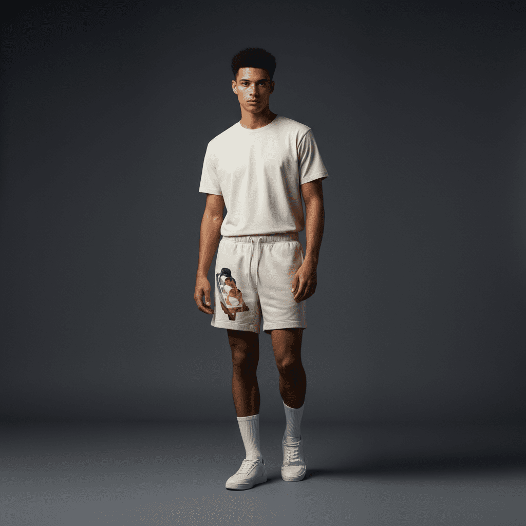 Clarity Relax Track Shorts Bone Clarity Relax Track Shorts Bone