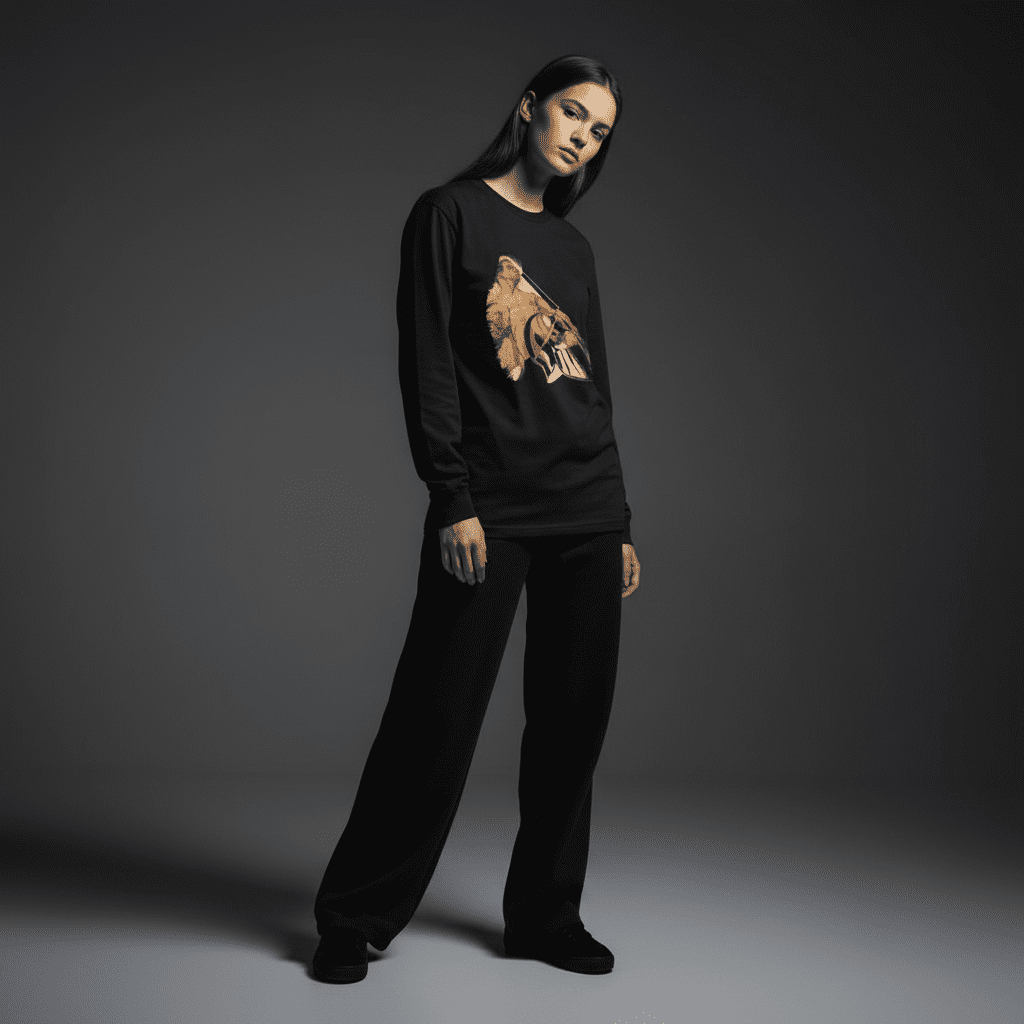 Destiny Regular Long-Sleeved T-Shirt in Black Destiny Regular Long-Sleeved T-Shirt in Black
