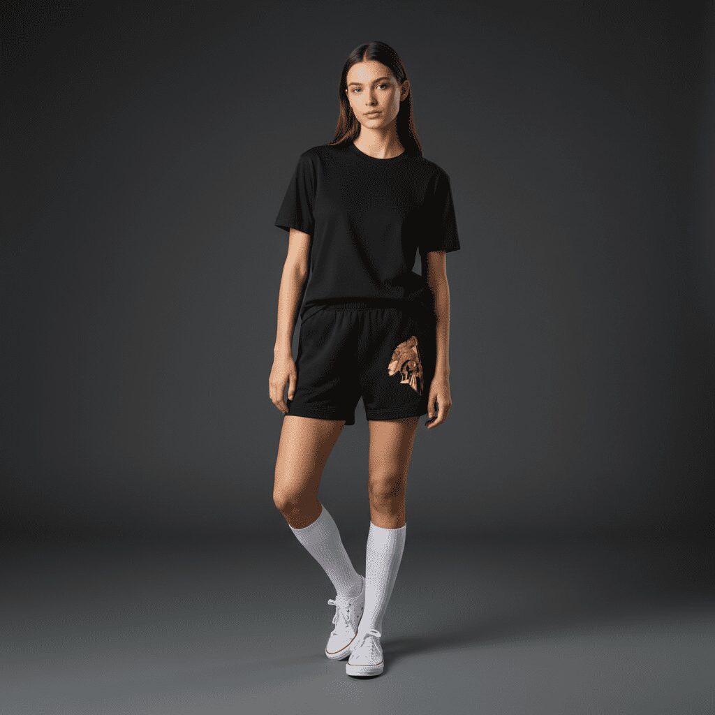 Destiny Relax Track Shorts Black Destiny Relax Track Shorts Black
