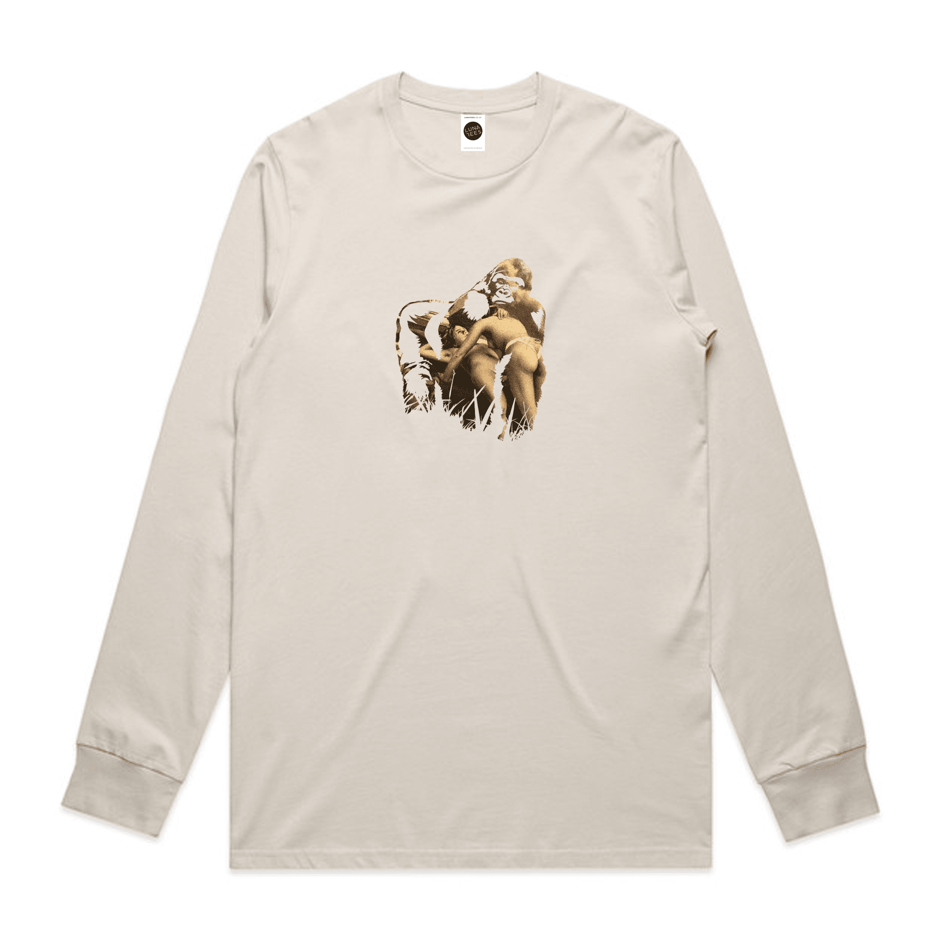 Dominate Regular Long-Sleeved T-Shirt in Bone Dominate Regular Long-Sleeved T-Shirt in Bone