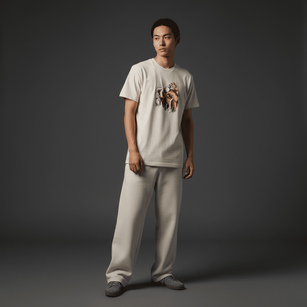 Dominate Regular T-Shirt in Bone Dominate Regular T-Shirt in Bone