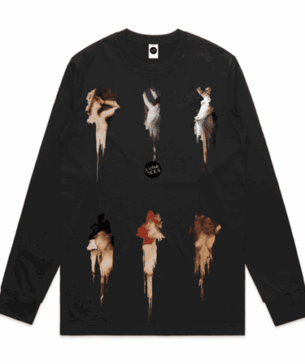 Euphoric Regular Long-Sleeved T-Shirt in Black