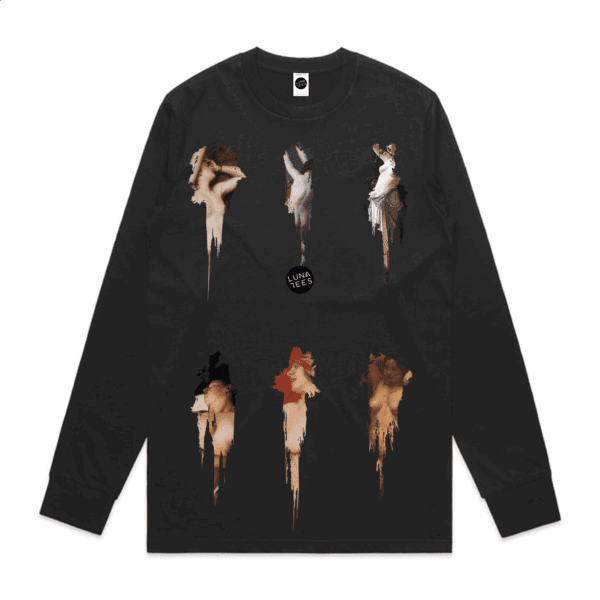 Euphoric Regular Long-Sleeved T-Shirt in Black Euphoric Regular Long-Sleeved T-Shirt in Black