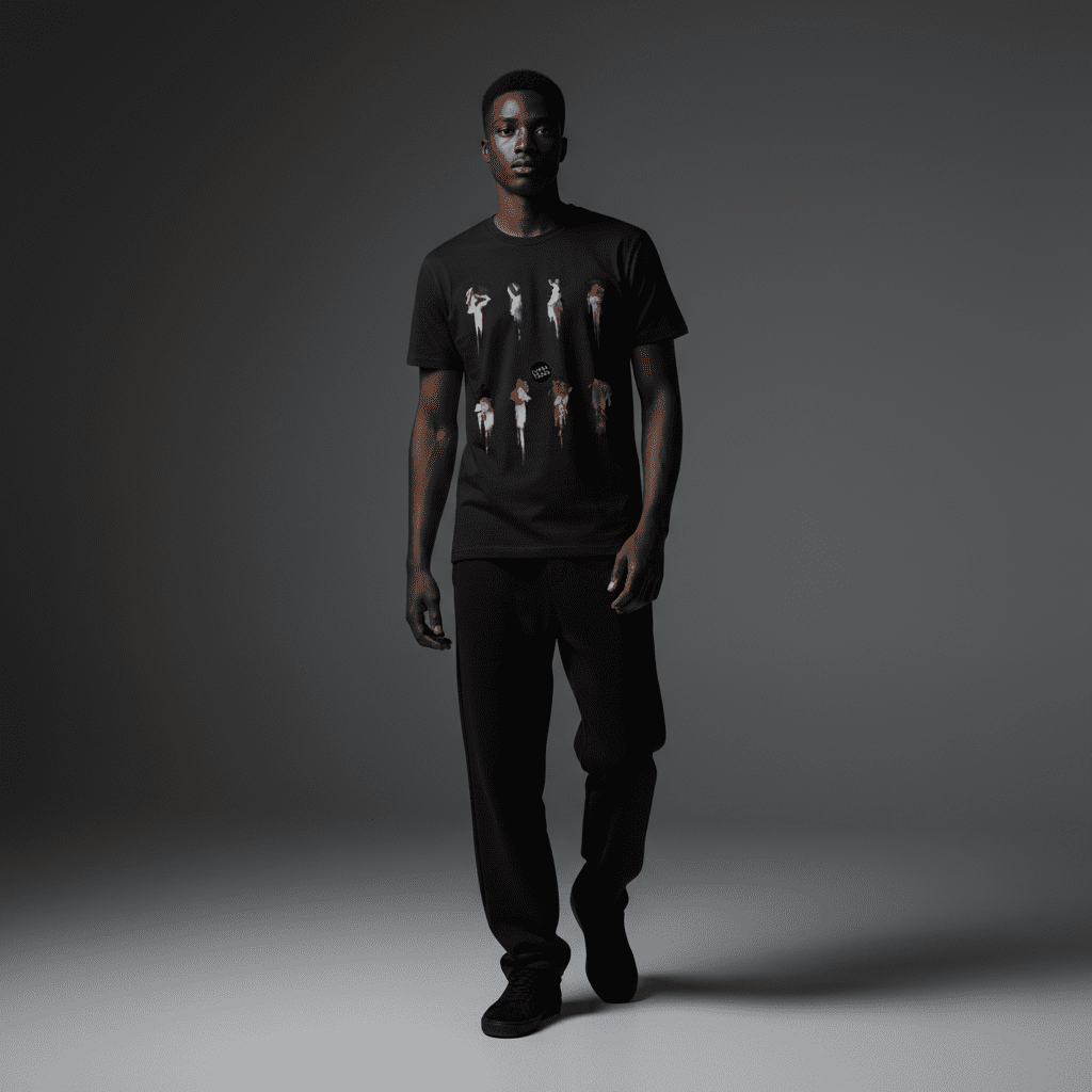 Euphoric Regular T-Shirt in Black Euphoric Regular T-Shirt in Black