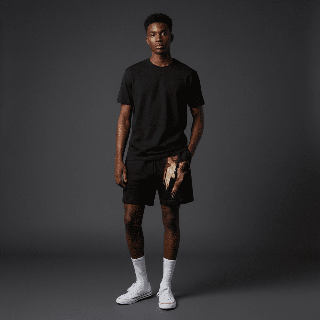 Euphoric Relax Track Shorts Black Euphoric Relax Track Shorts Black