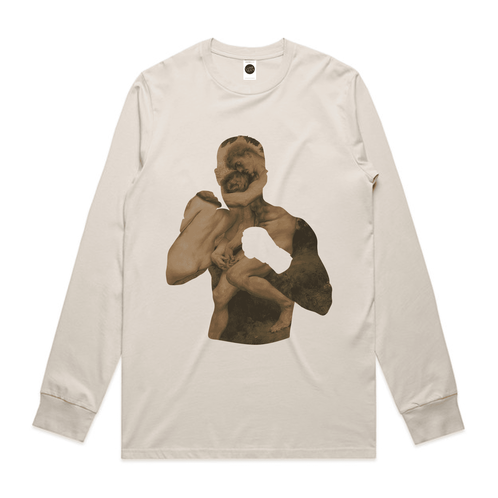 Fight Regular Long-Sleeved T-Shirt in Bone Fight Regular Long-Sleeved T-Shirt in Bone