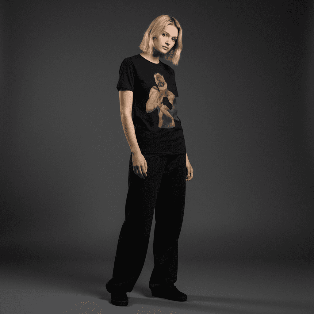 Fight Regular T-Shirt in Blackular T-Shirt Black4 Fight Regular T-Shirt in Black