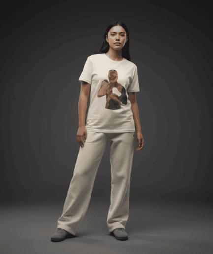 Fight Regular T-Shirt in Bone