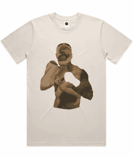 Fight Regular T-Shirt in Bone