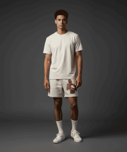 Fight Relax Track Shorts Bone