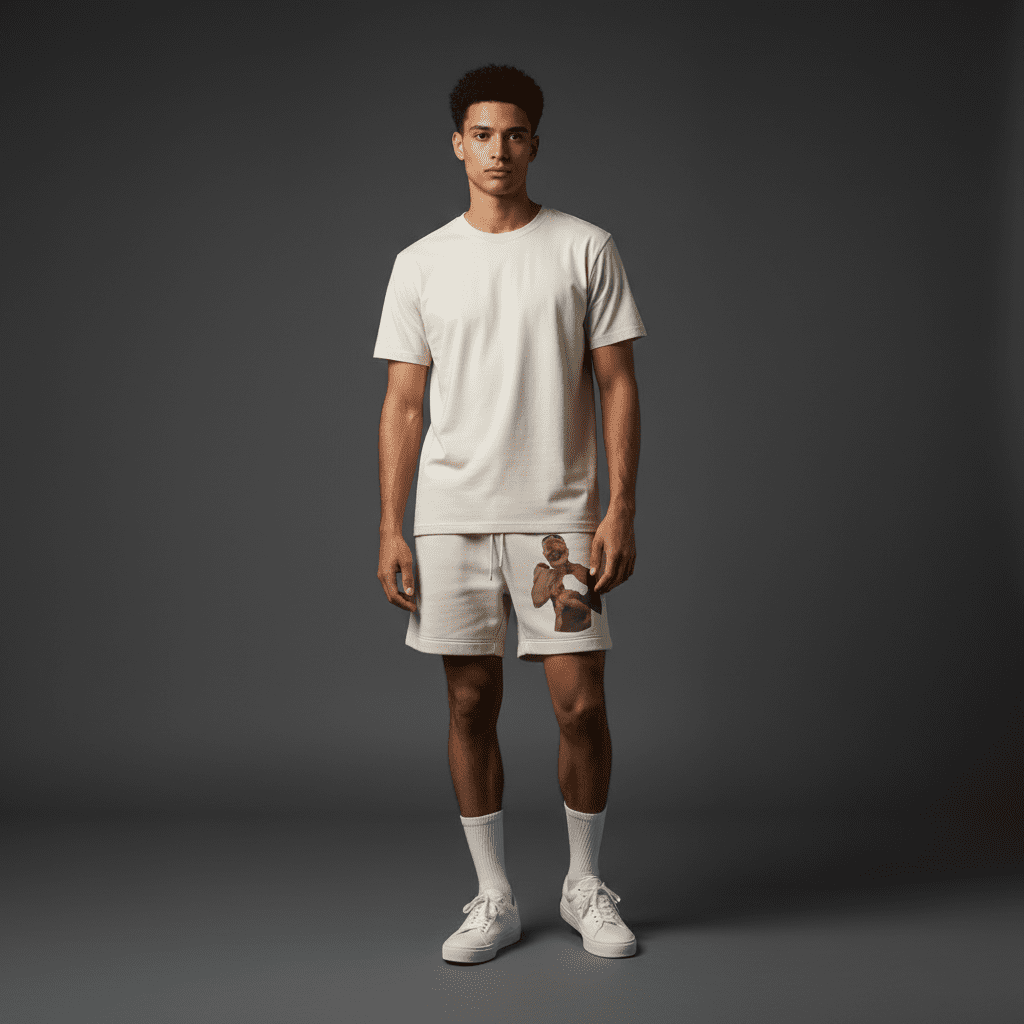 Fight Relax Track Shorts Bone Fight Relax Track Shorts Bone