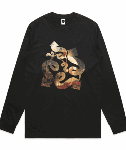 Genius Regular Long-Sleeved T-Shirt in Black
