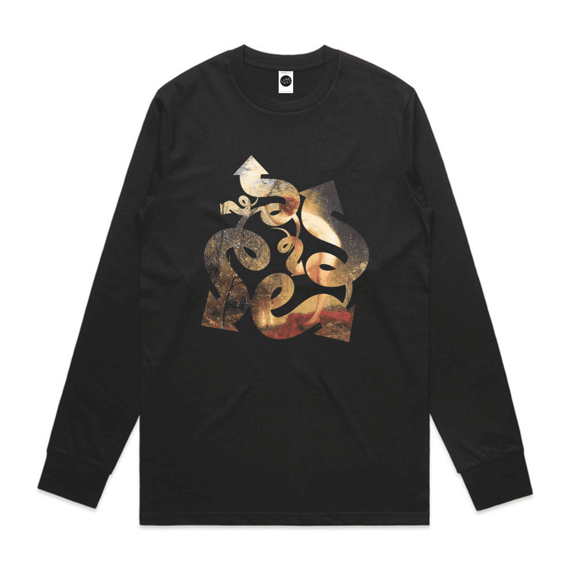 Genius Regular Long-Sleeved T-Shirt in Black Genius Regular Long-Sleeved T-Shirt in Black