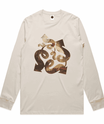 Genius Regular Long-Sleeved T-Shirt in Bone