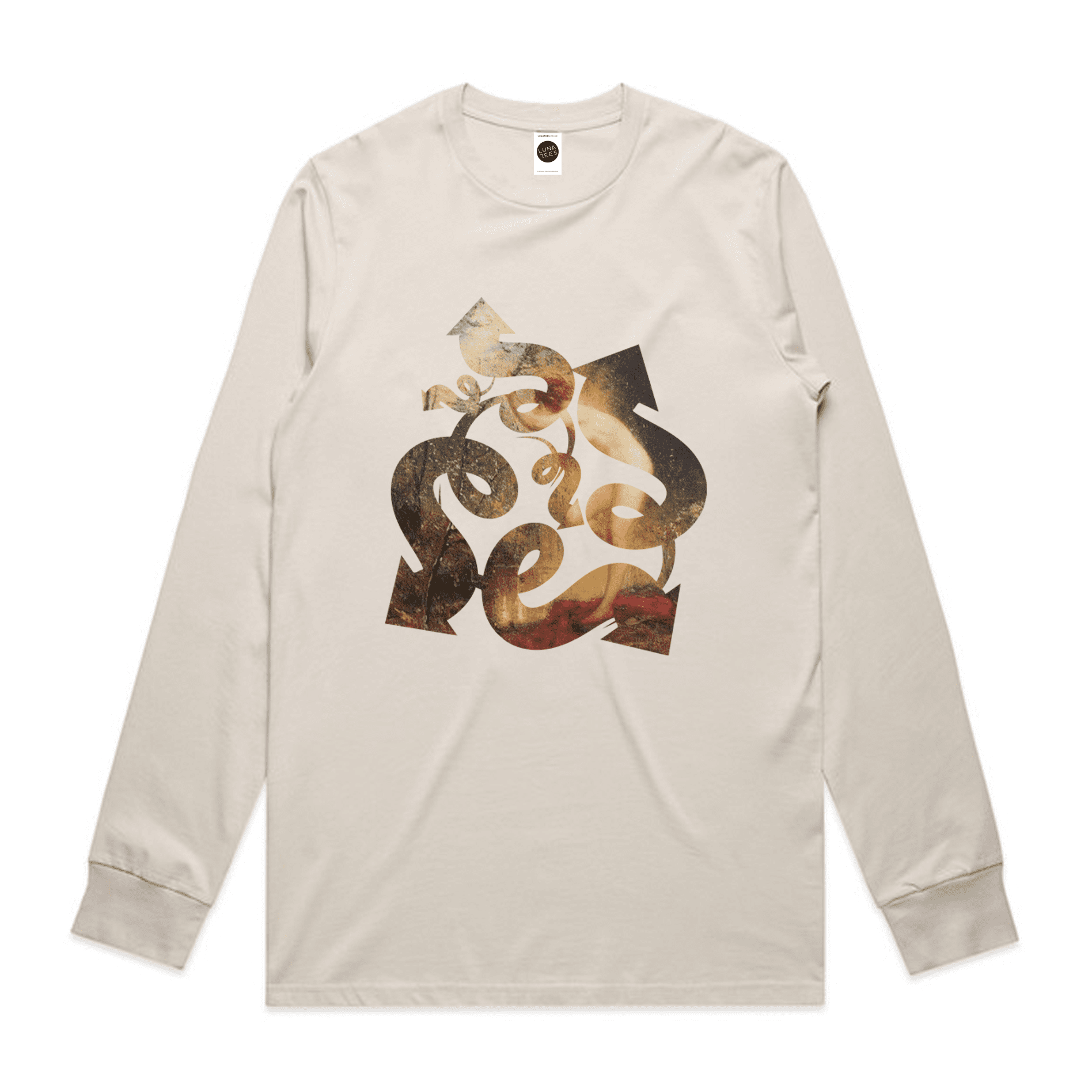 Genius Long-Sleeved T-Shirt Bone2 Genius Regular Long-Sleeved T-Shirt in Bone