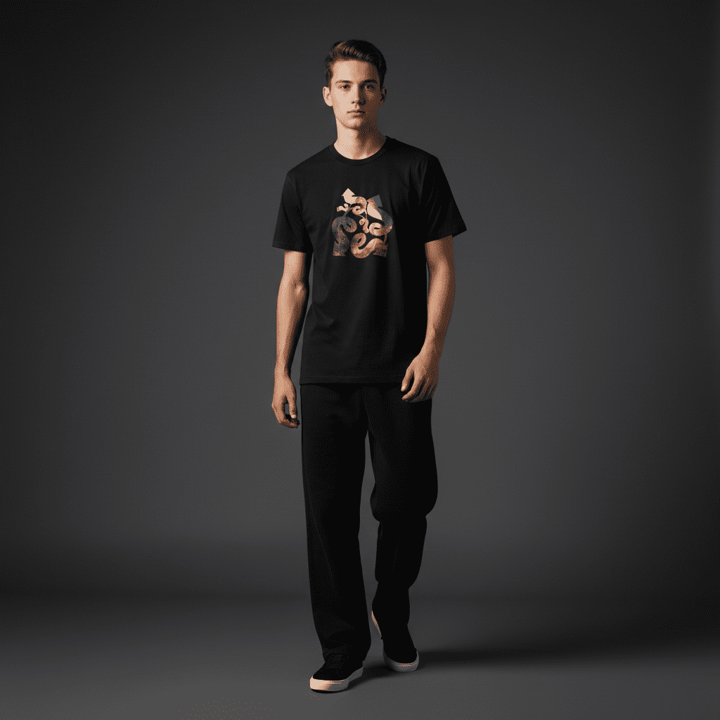 Genius Regular T-Shirt in Black Genius Regular T-Shirt in Black