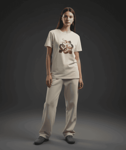 Genius Regular T-Shirt in Bone