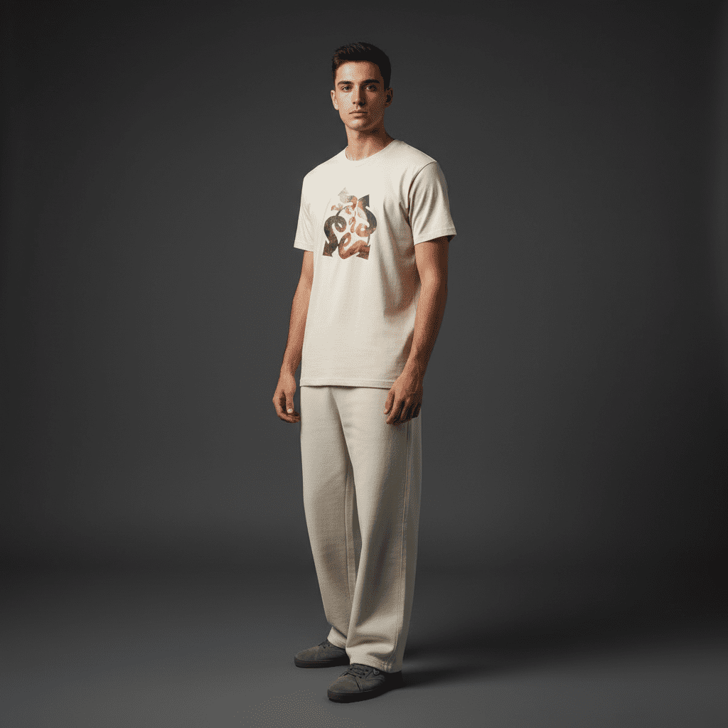 Genius Regular T-Shirt in Bone Genius Regular T-Shirt in Bone
