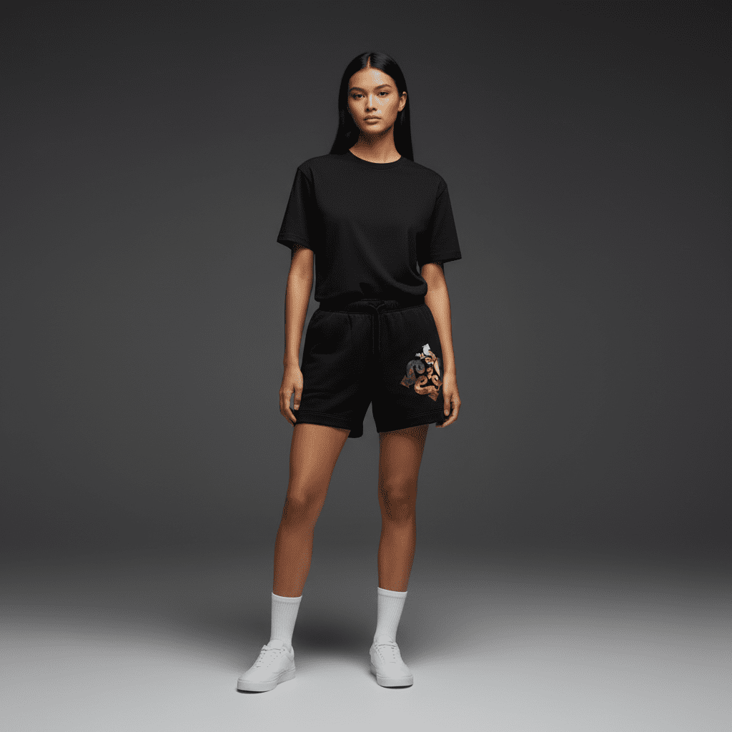Genius Relax Track Shorts Black Genius Relax Track Shorts Black