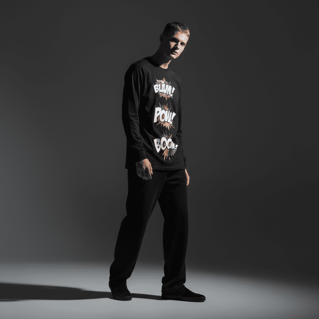 Ignite Regular Long-Sleeved T-Shirt in Black Ignite Regular Long-Sleeved T-Shirt in Black
