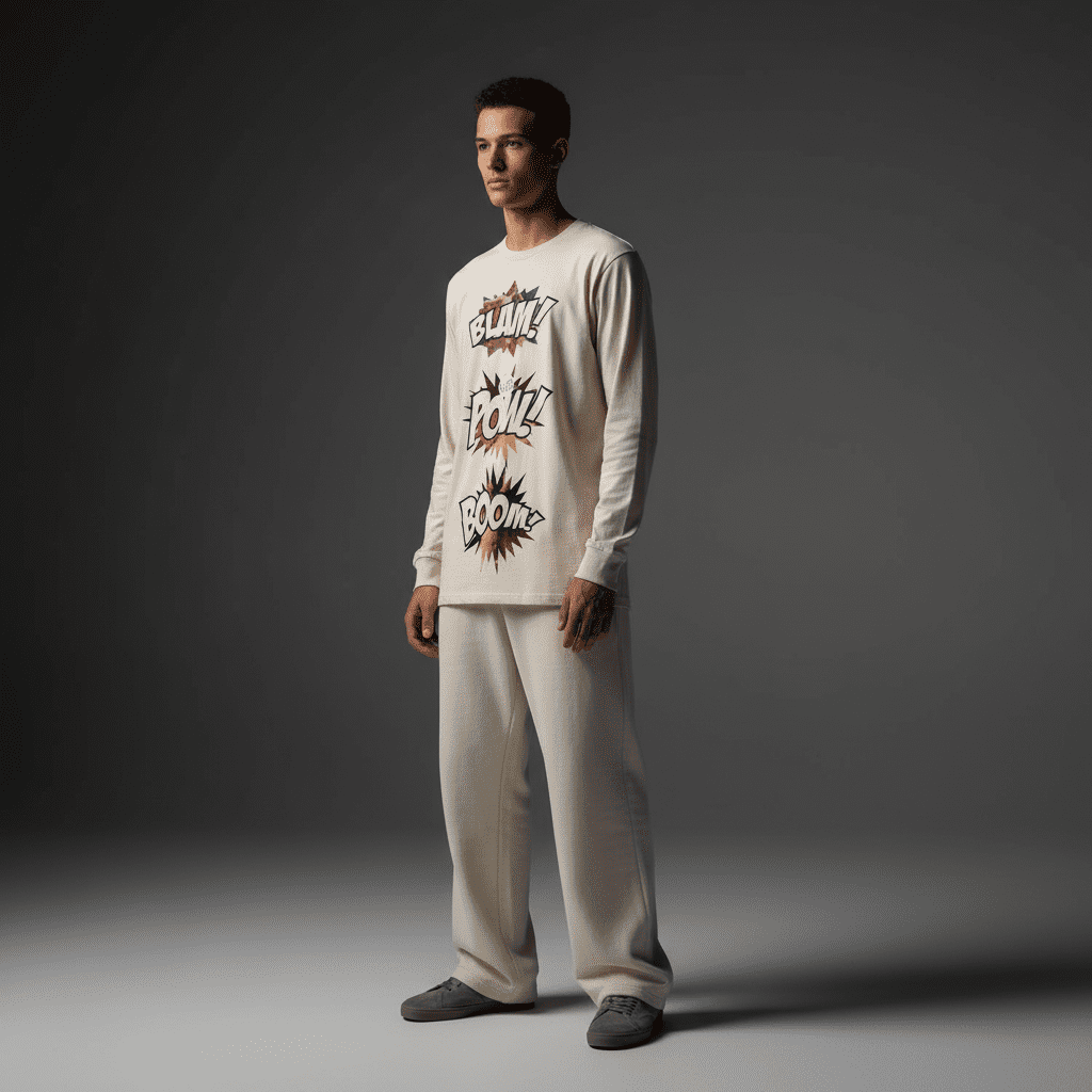 Ignite Regular Long-Sleeved T-Shirt in Bone Ignite Regular Long-Sleeved T-Shirt in Bone