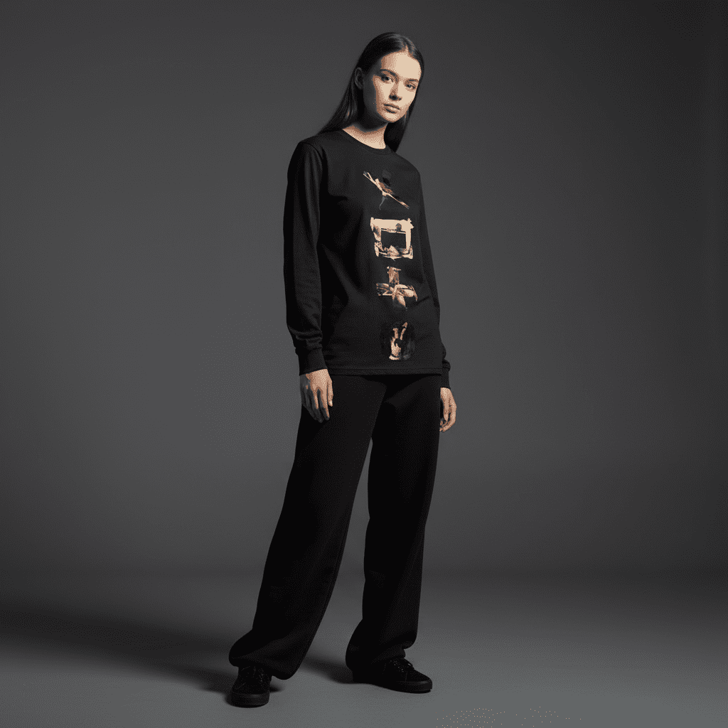 Legendary Regular Long-Sleeved T-Shirt in Black Legendary Regular Long-Sleeved T-Shirt in Black