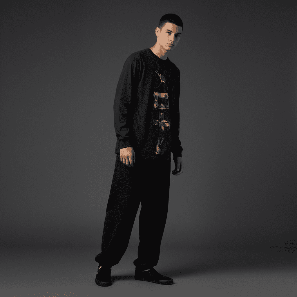 Legendary Regular Long-Sleeved T-Shirt in Black Legendary Regular Long-Sleeved T-Shirt in Black