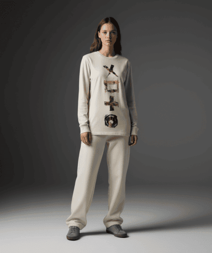 Legendary Regular Long-Sleeved T-Shirt in Bone