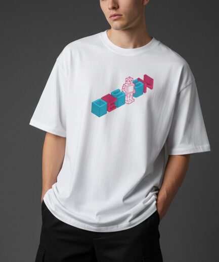 Neon Robot Relaxed T-Shirt