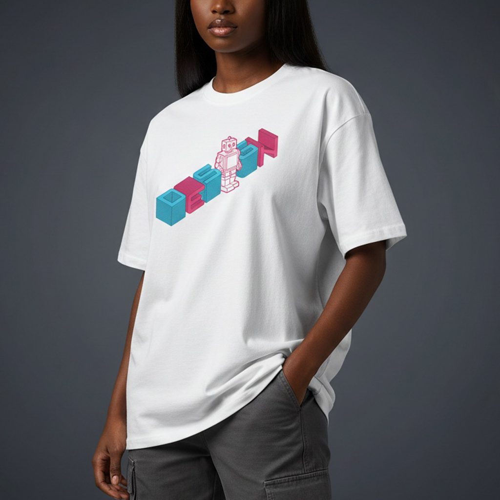 Neon Robot Relaxed T-Shirt Neon Robot Relaxed T-Shirt