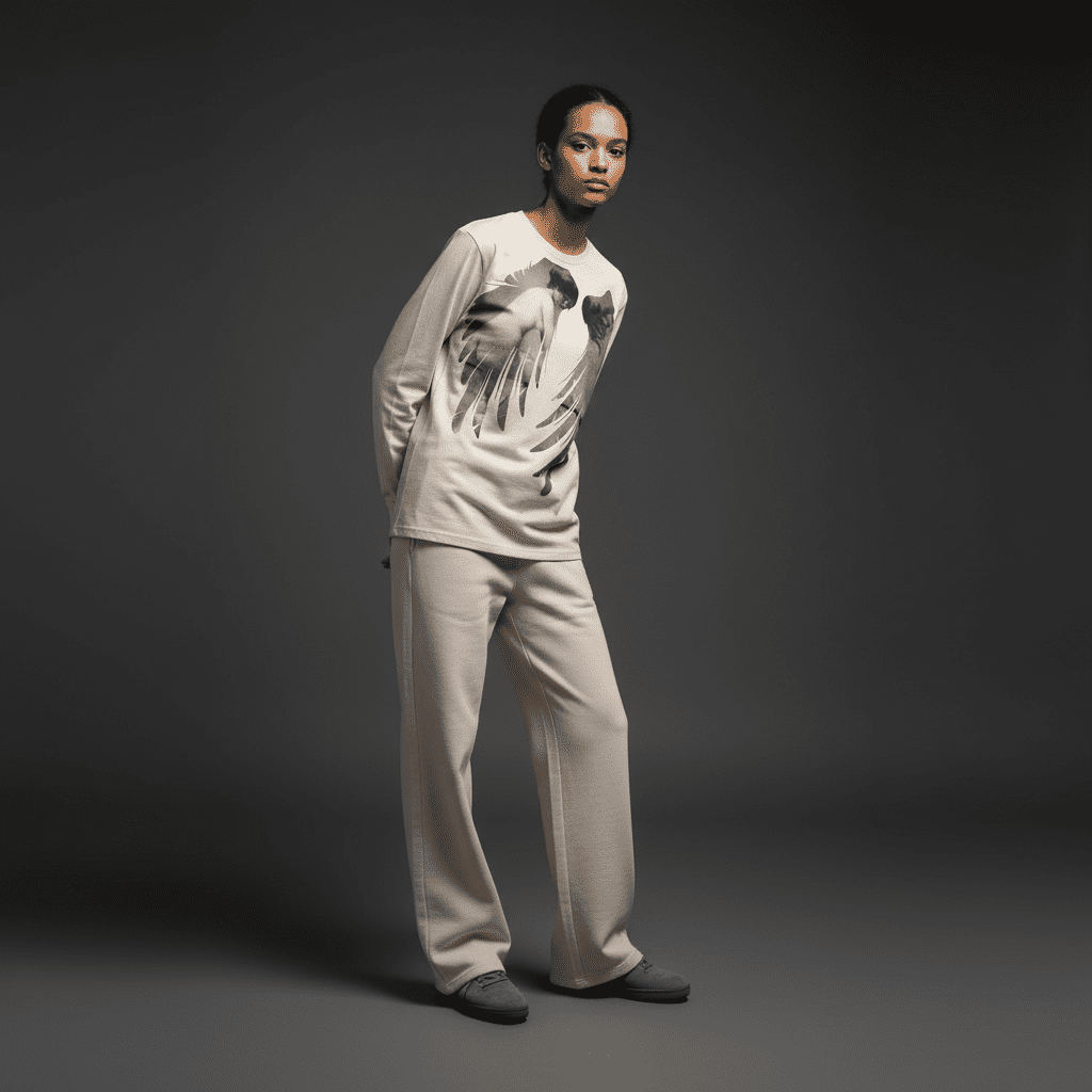 Sinful Regular Long-Sleeved T-Shirt in Bone Sinful Regular Long-Sleeved T-Shirt in Bone