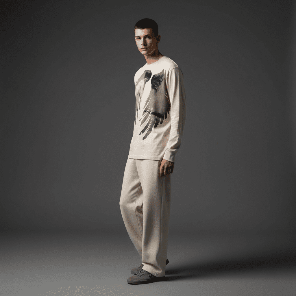 Sinful Regular Long-Sleeved T-Shirt in Bone Sinful Regular Long-Sleeved T-Shirt in Bone