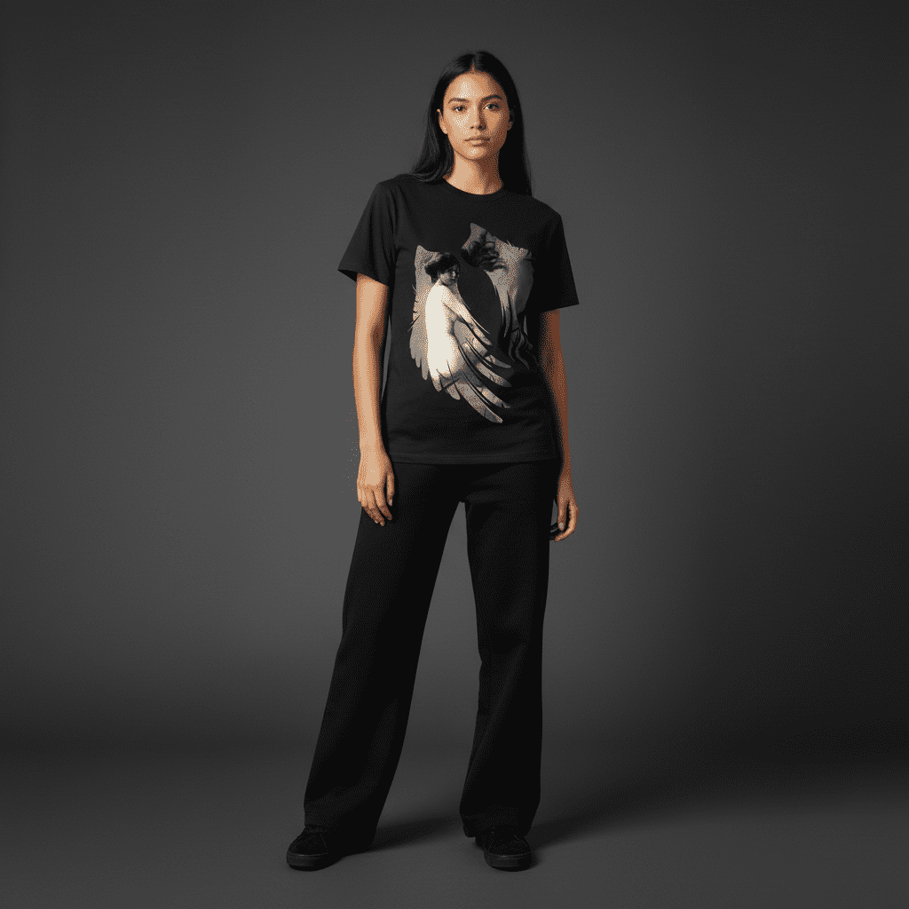 Sinful Regular T-Shirt in Black Sinful Regular T-Shirt in Black