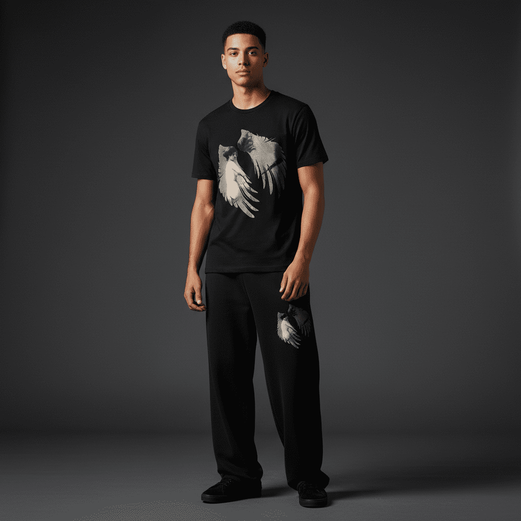Sinful Regular T-Shirt in Black Sinful Regular T-Shirt in Black